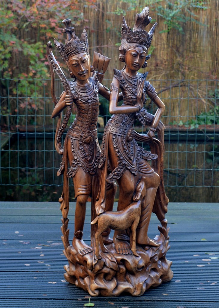 Het verhaal van Rama en Sita staat opgetekend in de Ramayana.